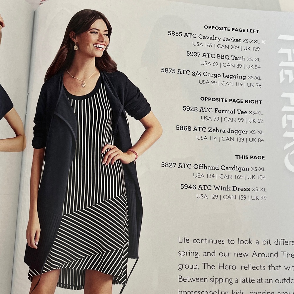 TC Wink Dress - Striped Black and White
